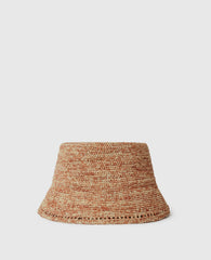 Logo Raffia Bucket Hat