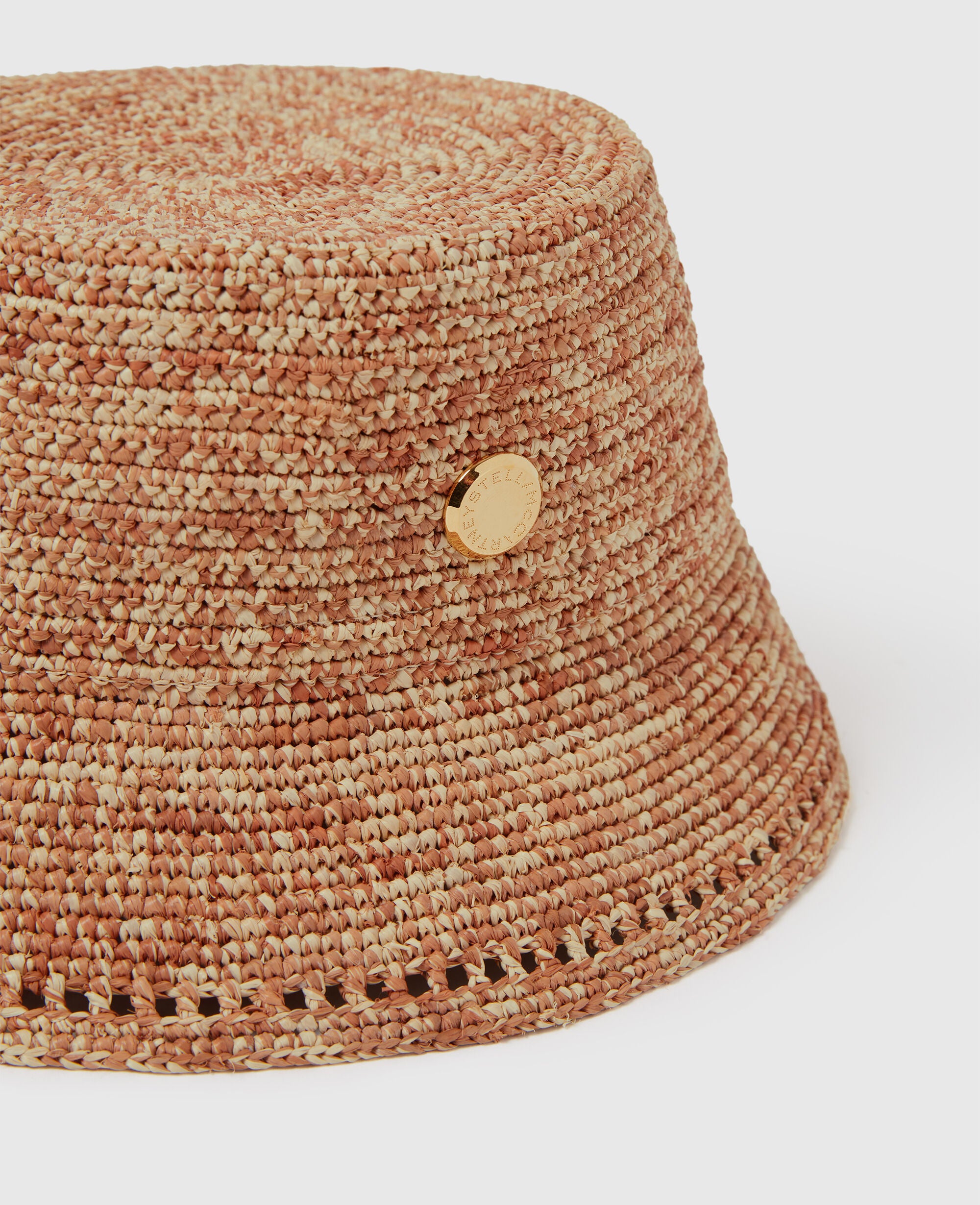 Logo Raffia Bucket Hat
