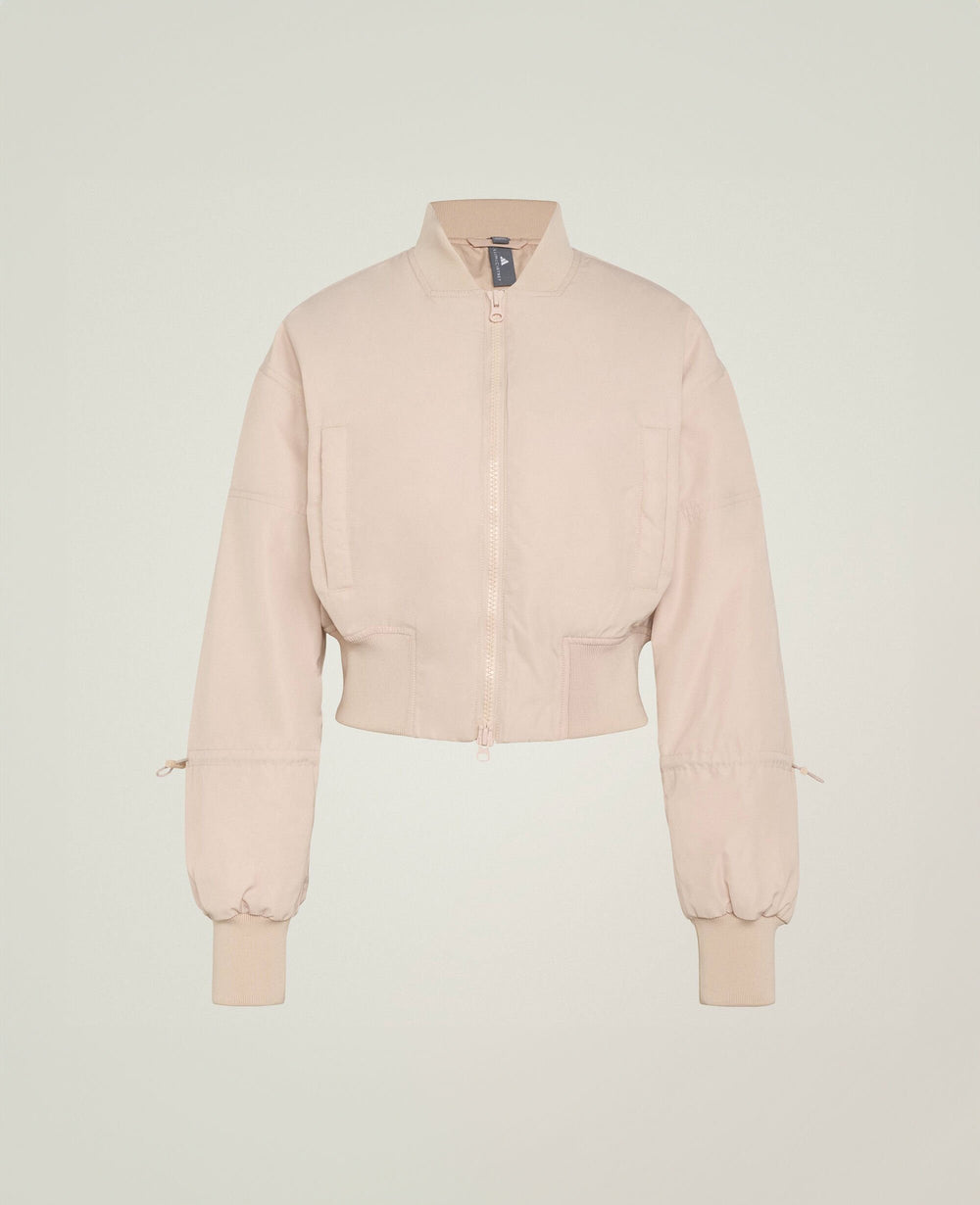 Sportswear Woven Cropped Bomber Jacket