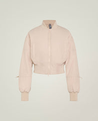 Sportswear Woven Cropped Bomber Jacket