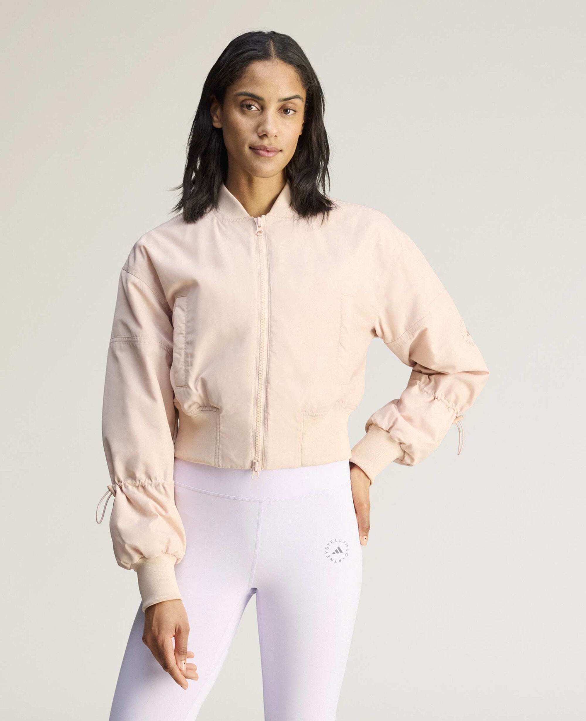 Sportswear Woven Cropped Bomber Jacket