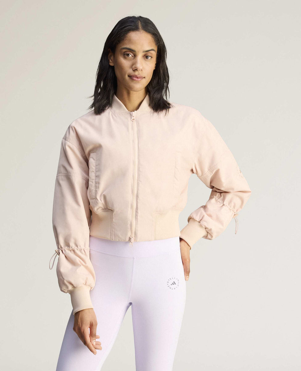 Sportswear Woven Cropped Bomber Jacket