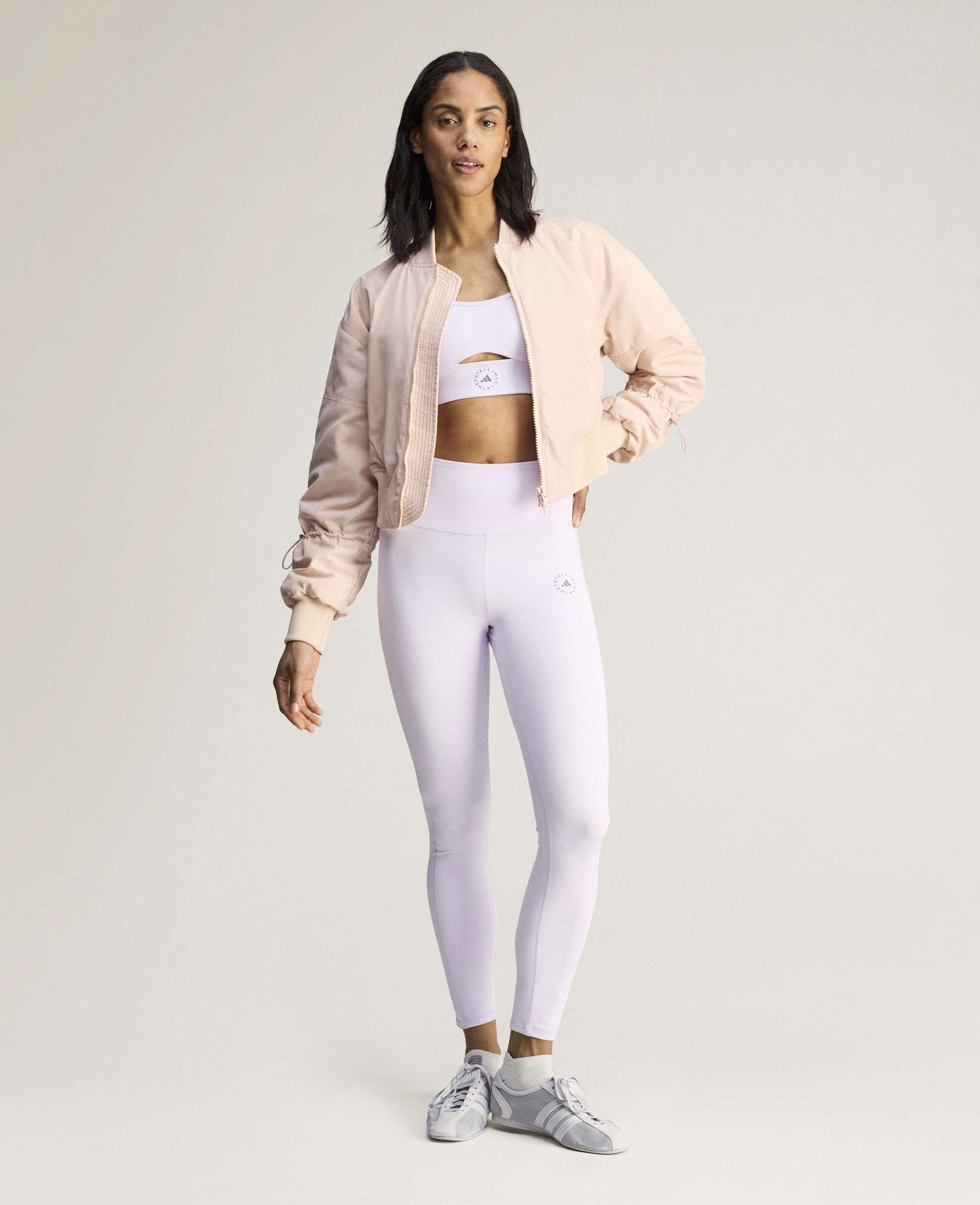 Sportswear Woven Cropped Bomber Jacket