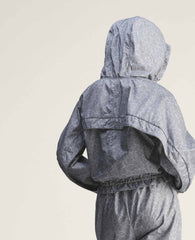 High-Neck Hooded Jacket
