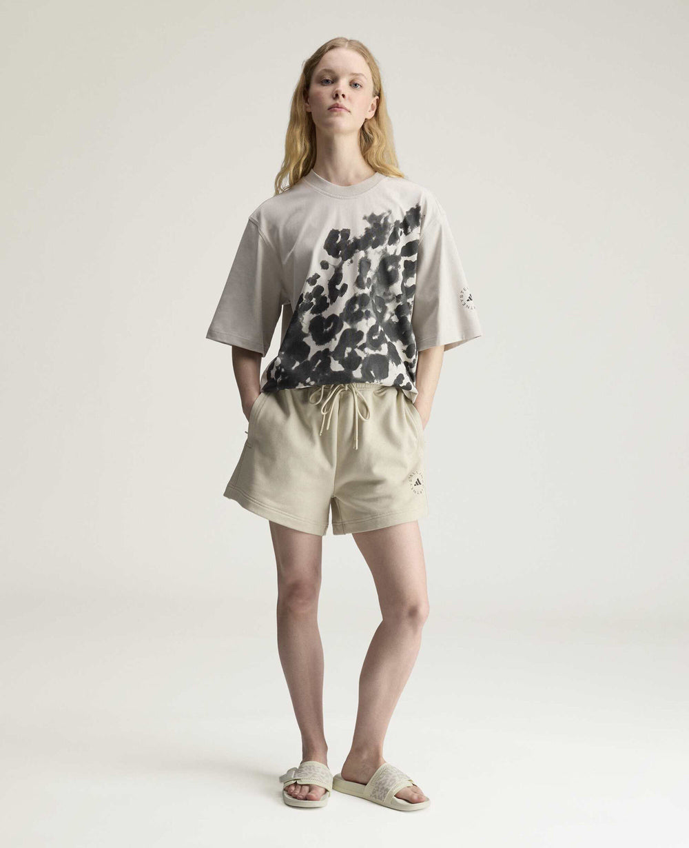 Logo Oversized Leopard Print T-Shirt