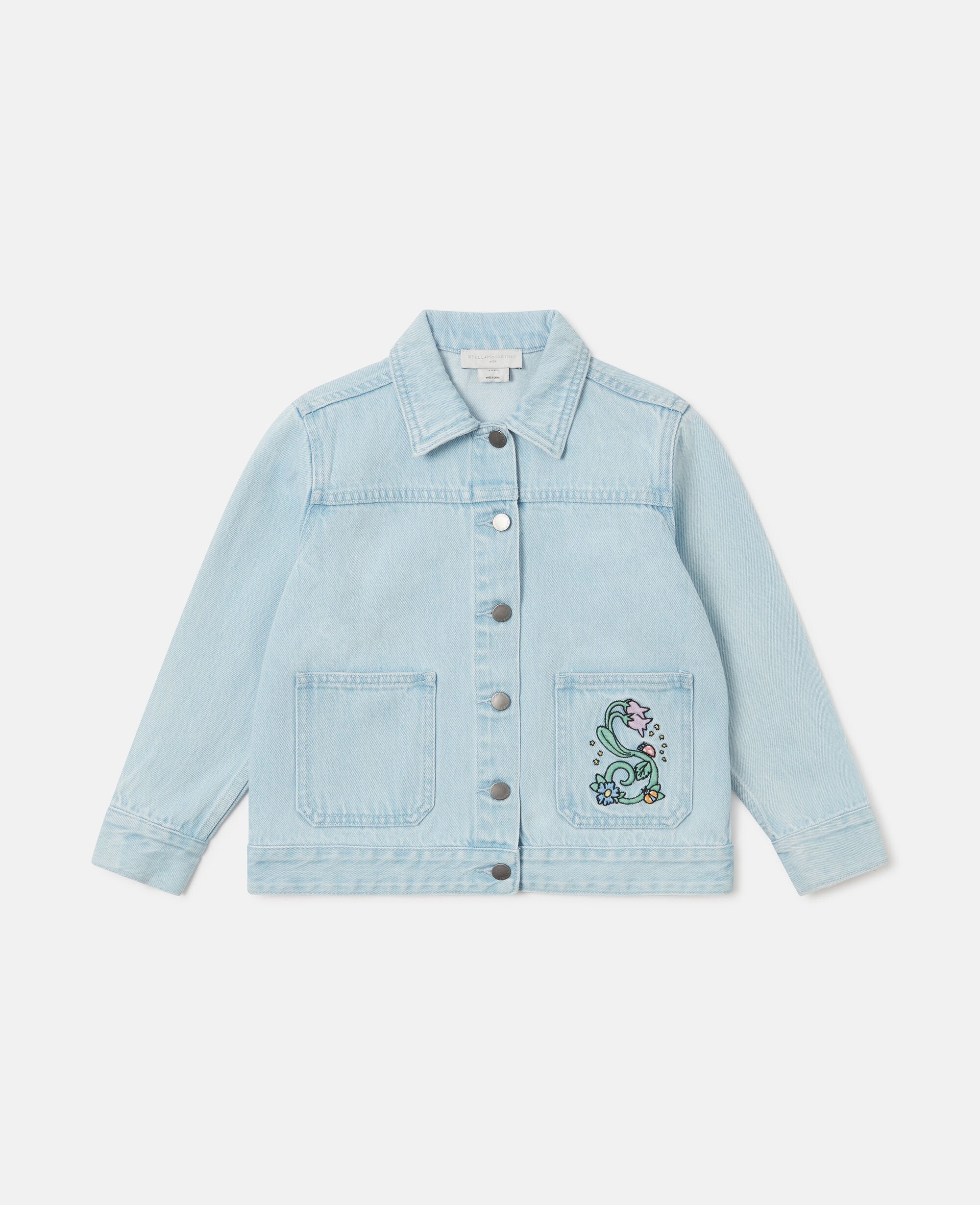 Floral Embroidered Denim Jacket