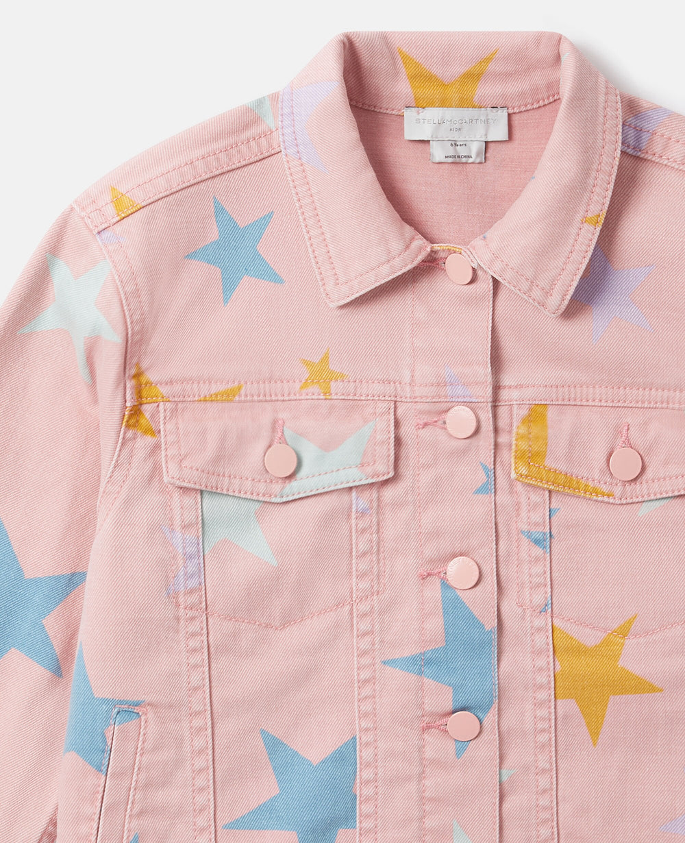 Graphic Print Zipper Jacket