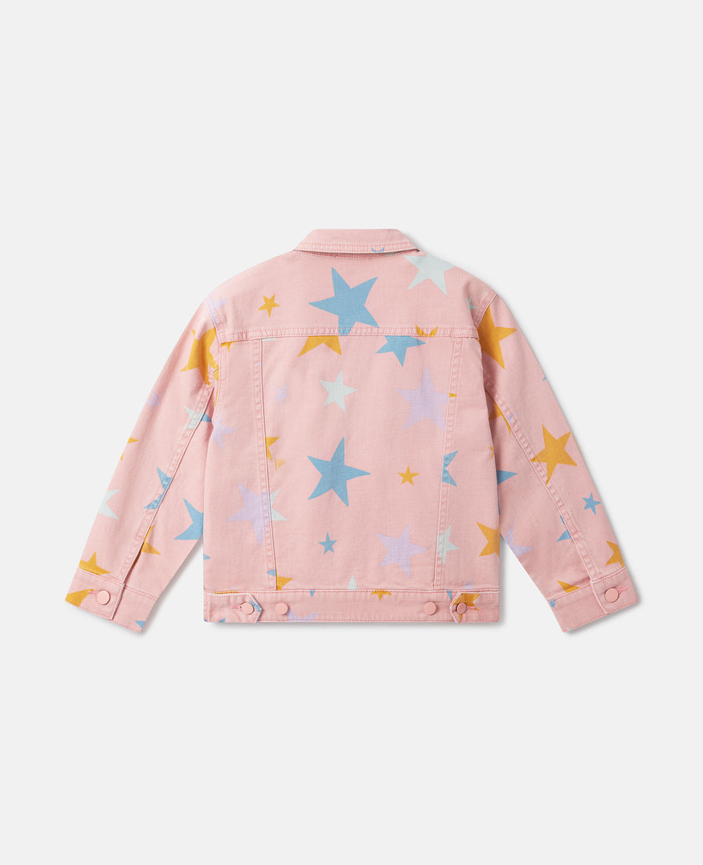 Graphic Print Zipper Jacket
