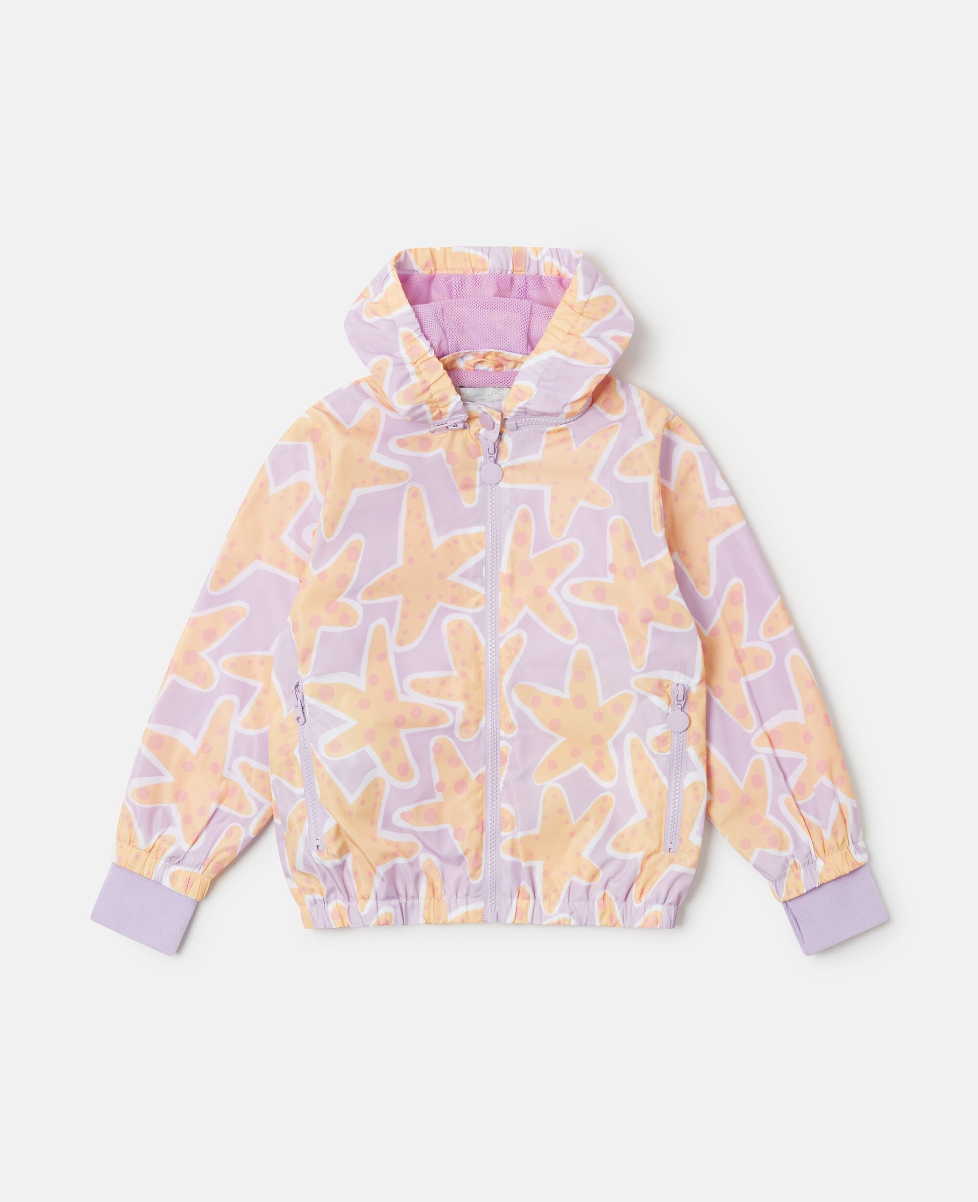 Starfish Print Zipper Jacket