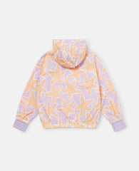 Starfish Print Zipper Jacket