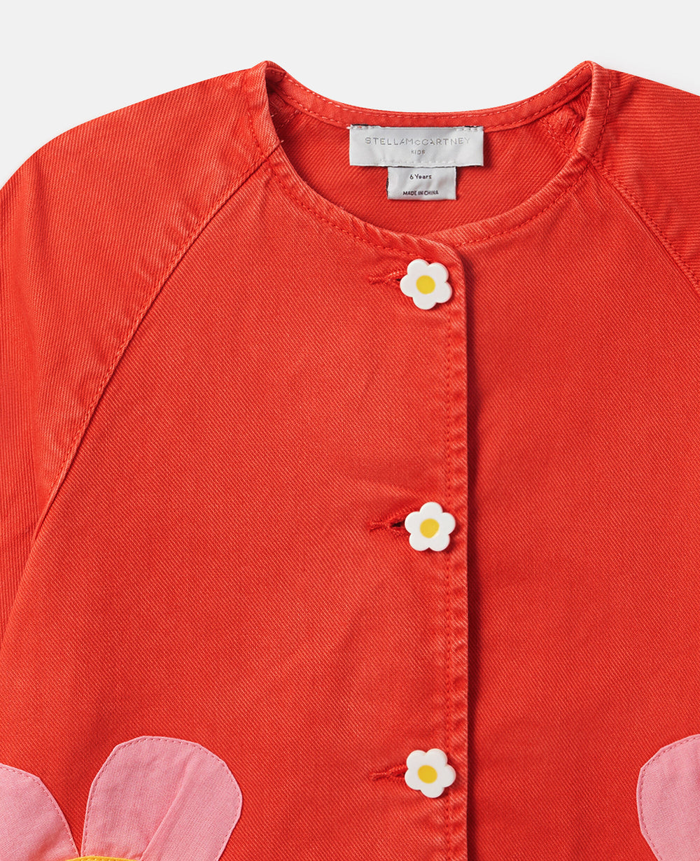 Floral Appliqué Cardigan