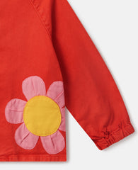 Floral Appliqué Cardigan