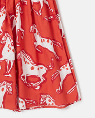 Horse Print Popeline Dress