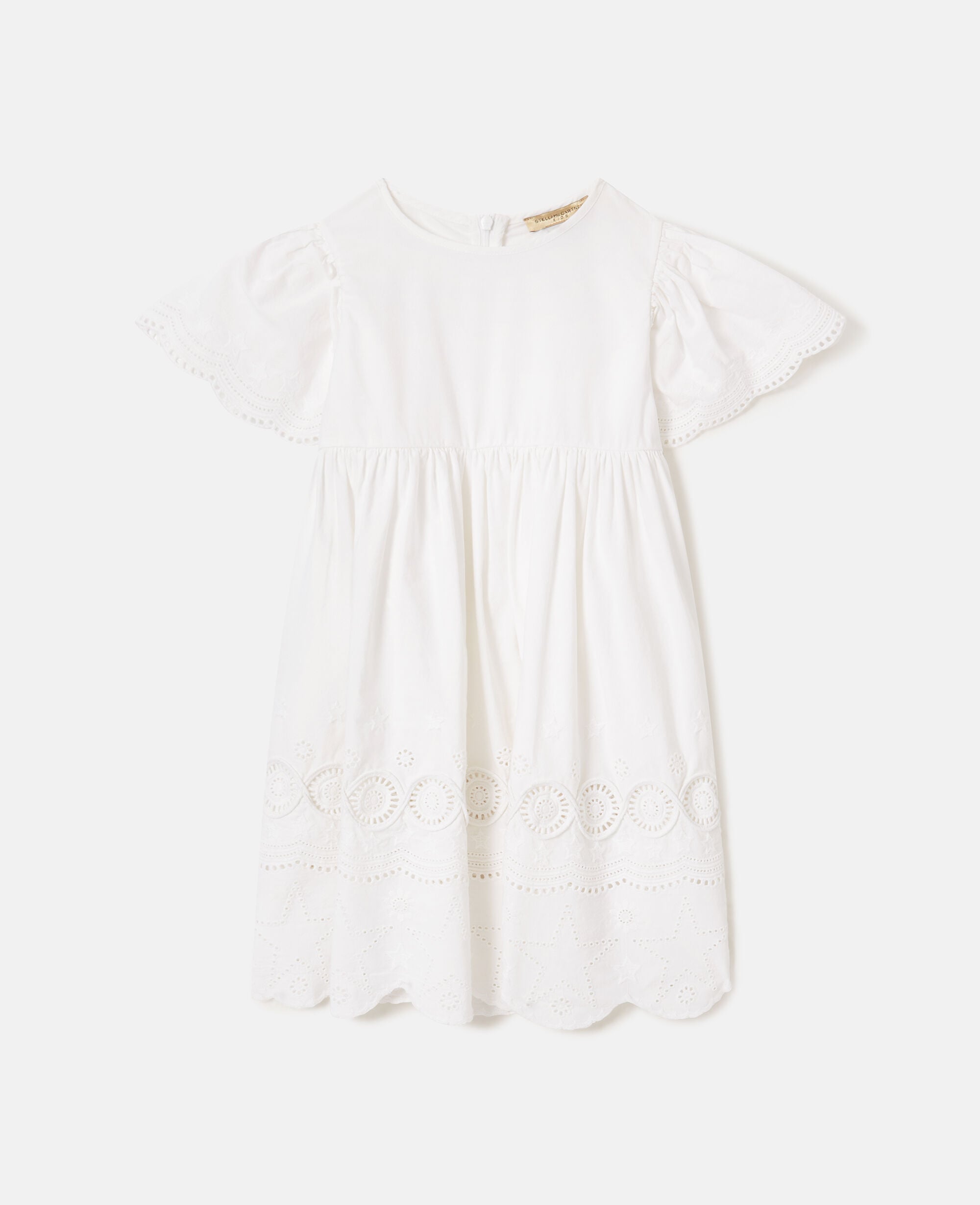 Short Sleeve Broderie Dress