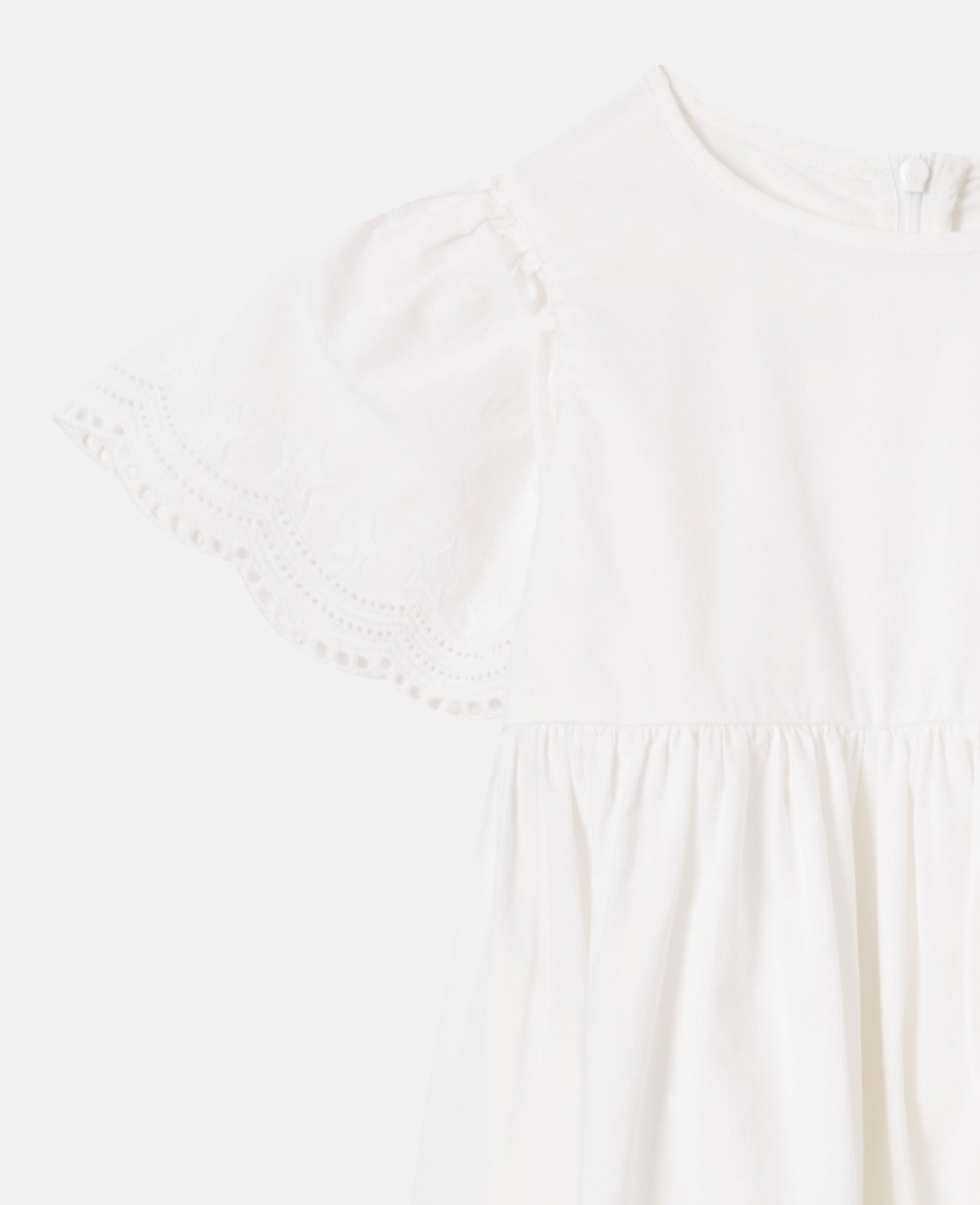 Short Sleeve Broderie Dress