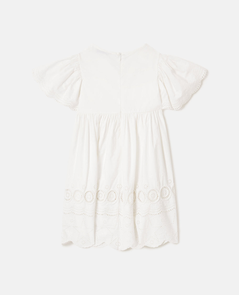Short Sleeve Broderie Dress