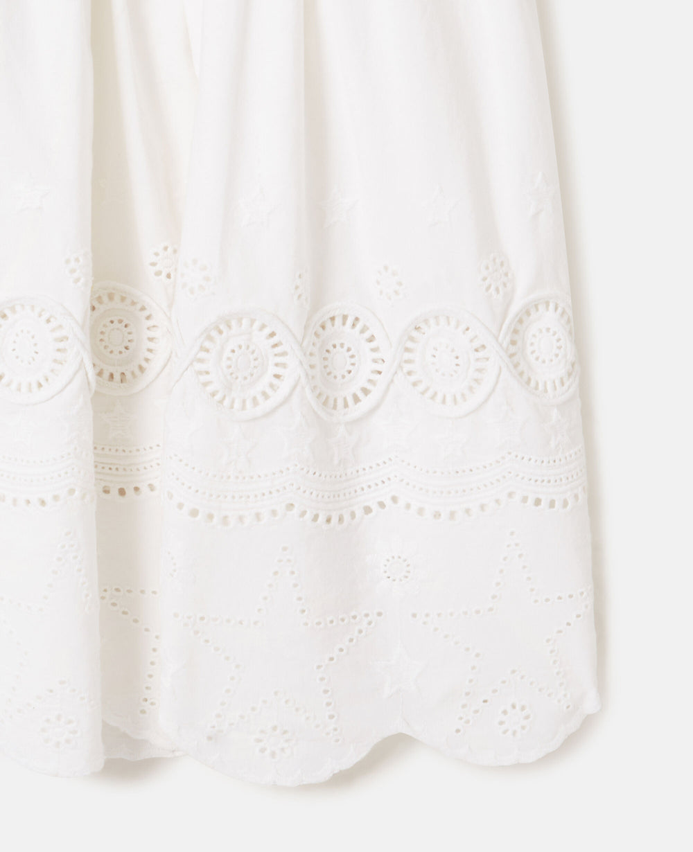 Short Sleeve Broderie Dress