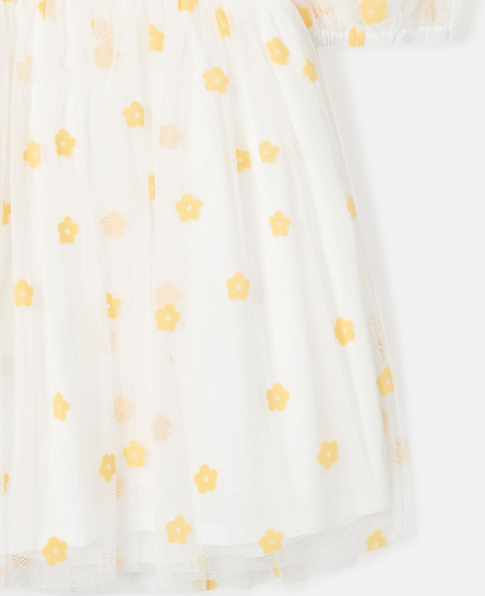 Floral Print Puff Sleeve Dress