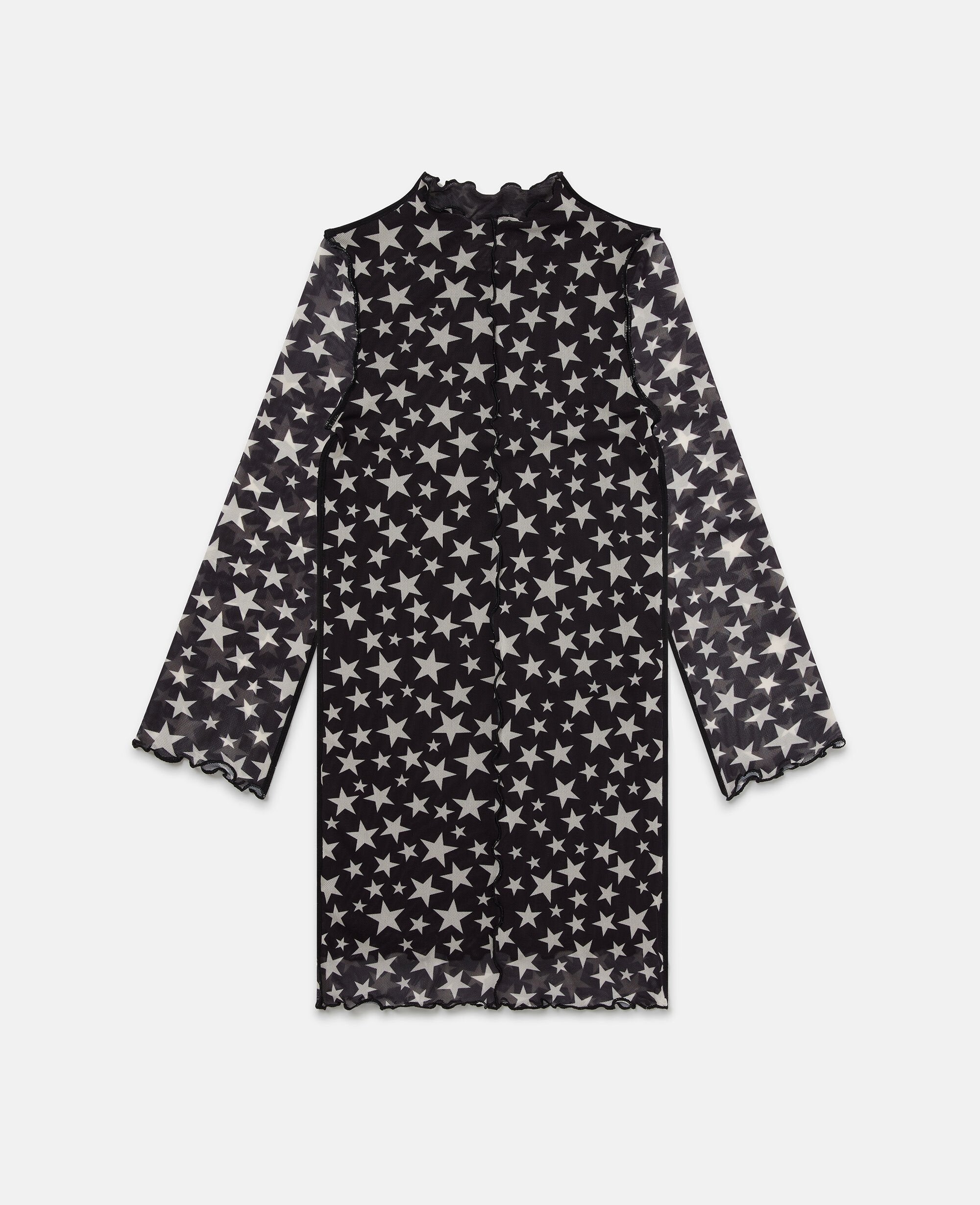 Long Sleeve Star Print Dress