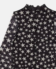 Long Sleeve Star Print Dress