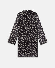 Long Sleeve Star Print Dress