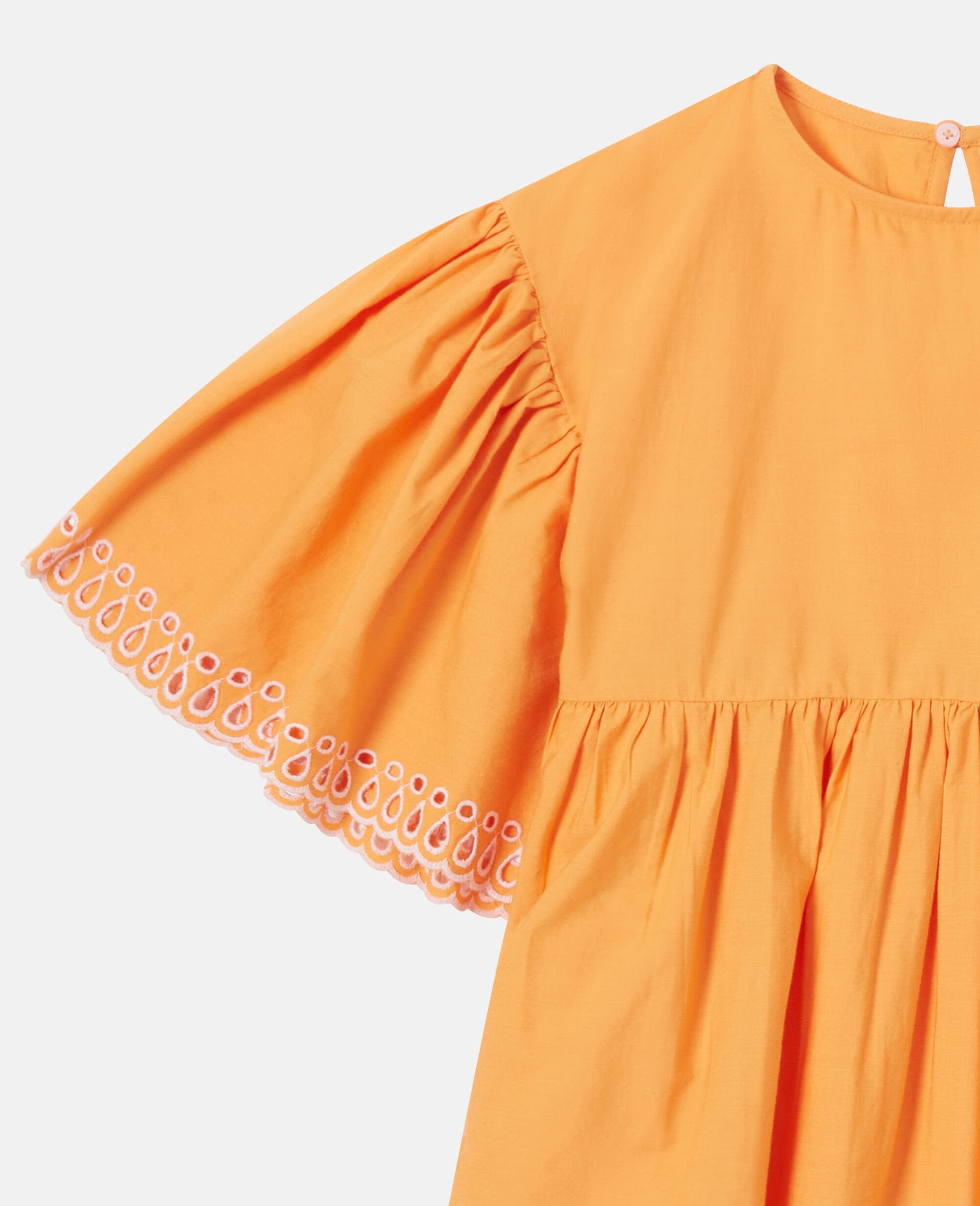 Popeline Short-Sleeve Dress