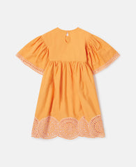 Popeline Short-Sleeve Dress