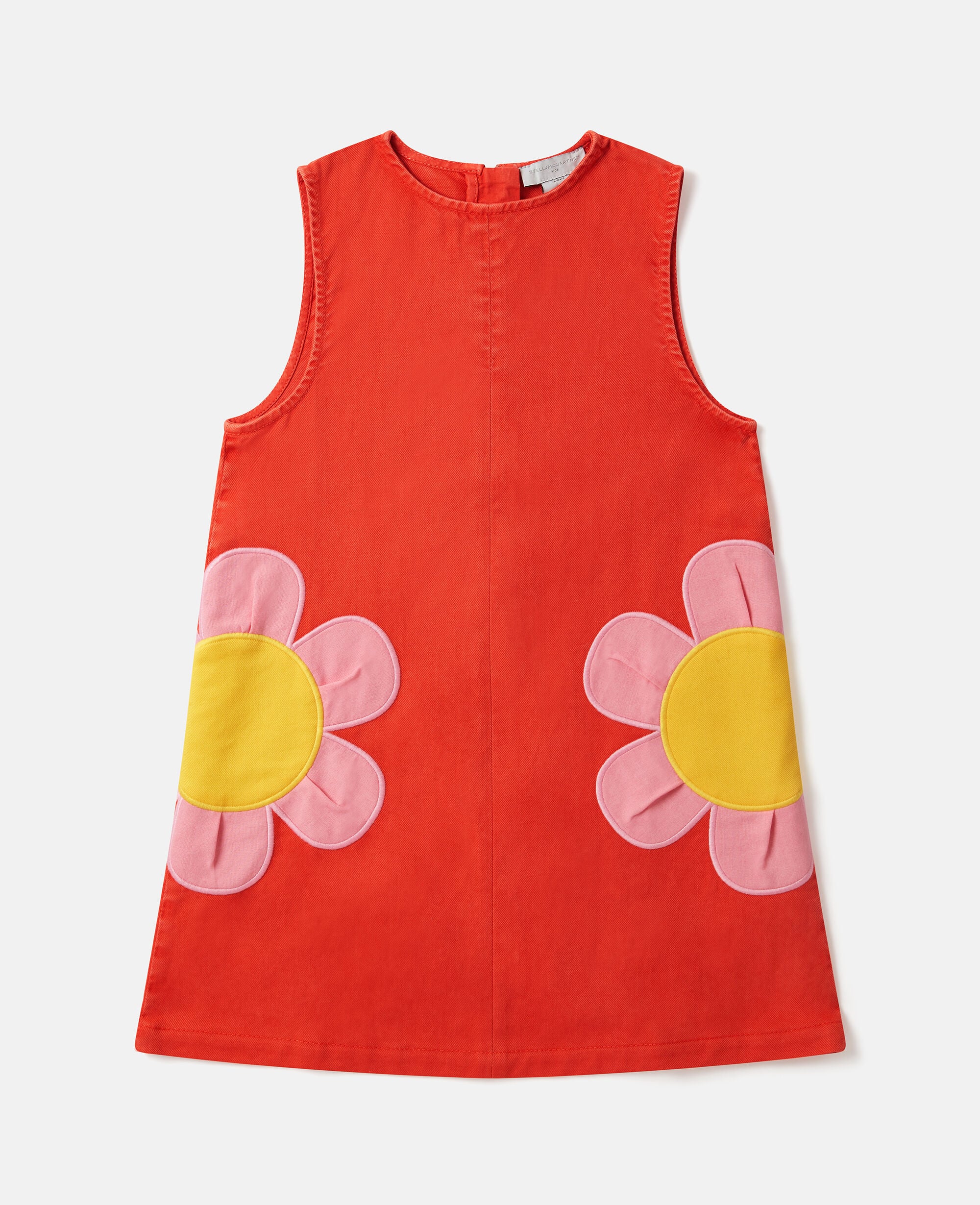Floral Appliqué Sleeveless Dress