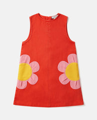Floral Appliqué Sleeveless Dress