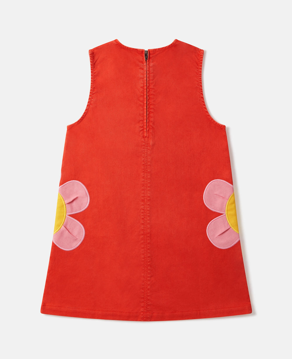 Floral Appliqué Sleeveless Dress