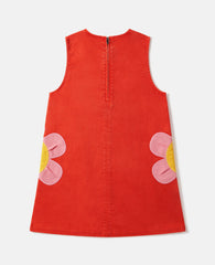Floral Appliqué Sleeveless Dress
