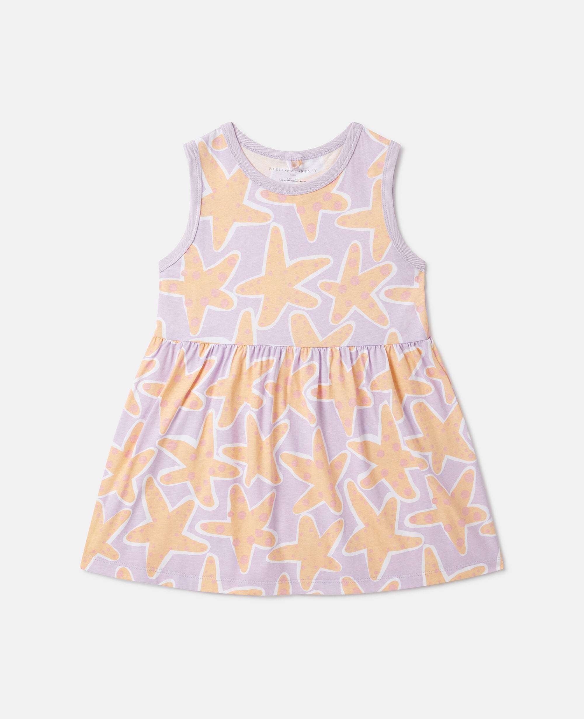 Starfish Print Sleeveless Dress