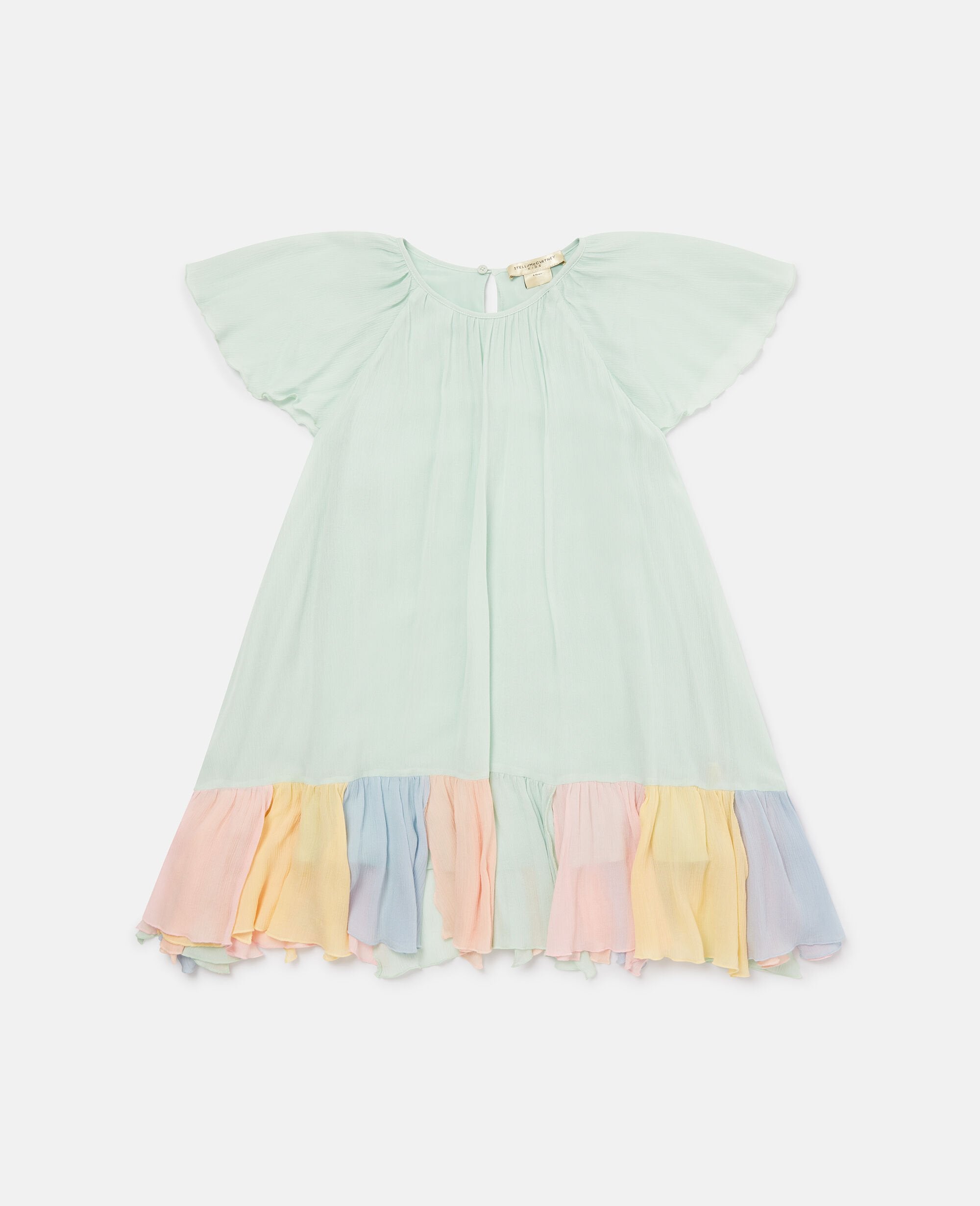 Tiered Contrast Hem Dress