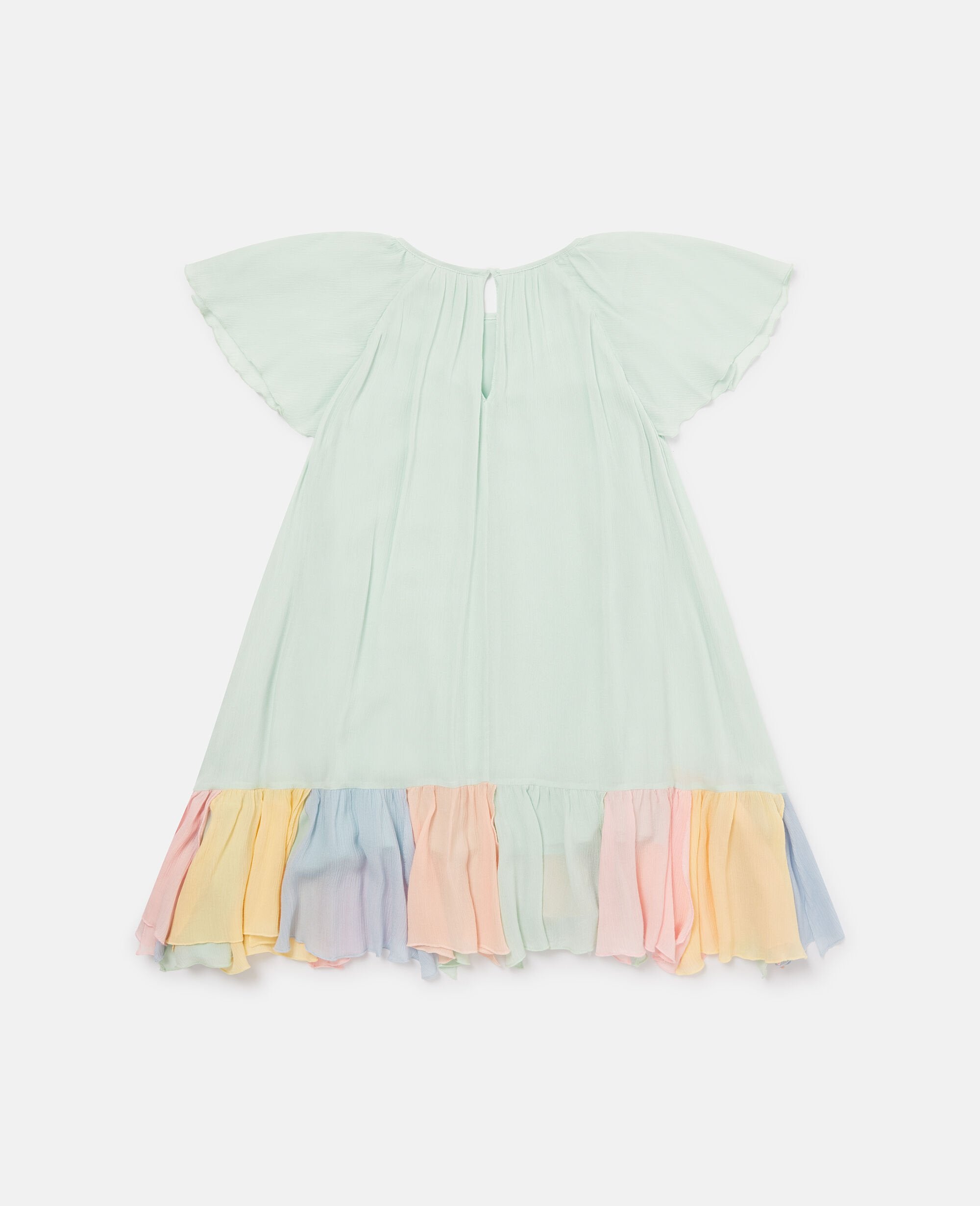 Tiered Contrast Hem Dress