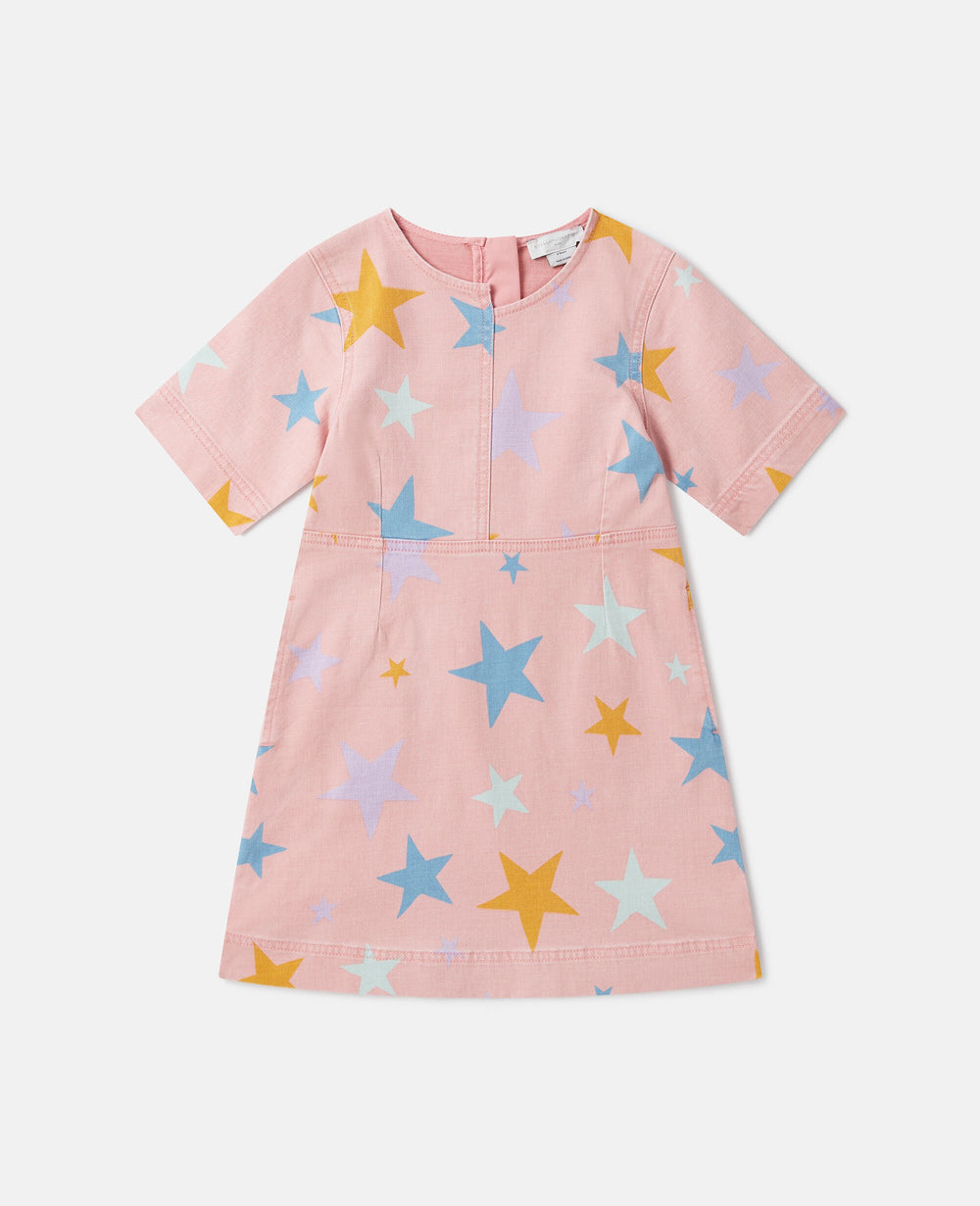 Star Print Jersey Dress