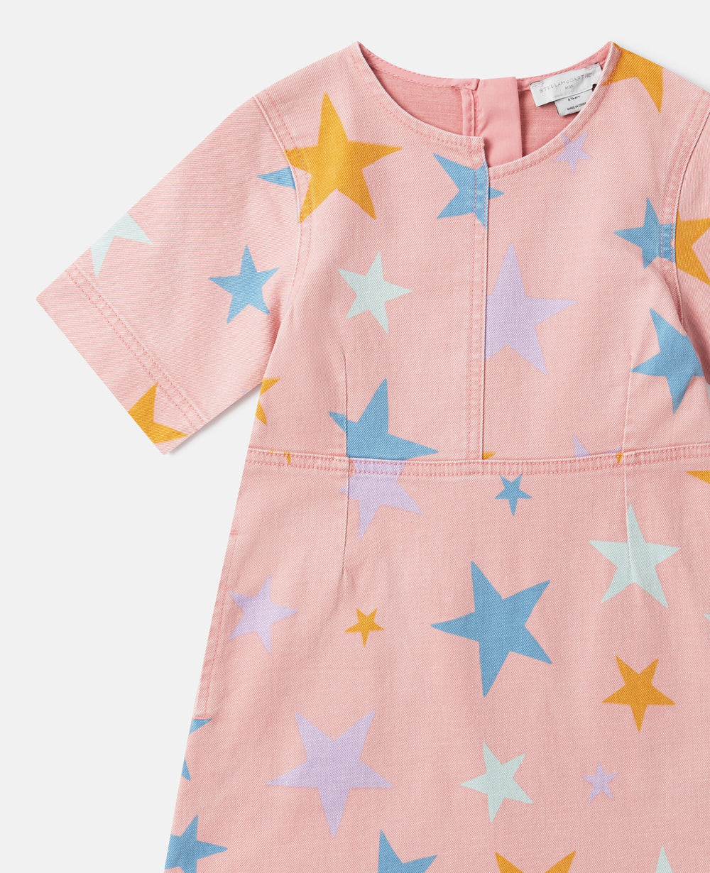 Star Print Jersey Dress