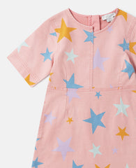 Star Print Jersey Dress