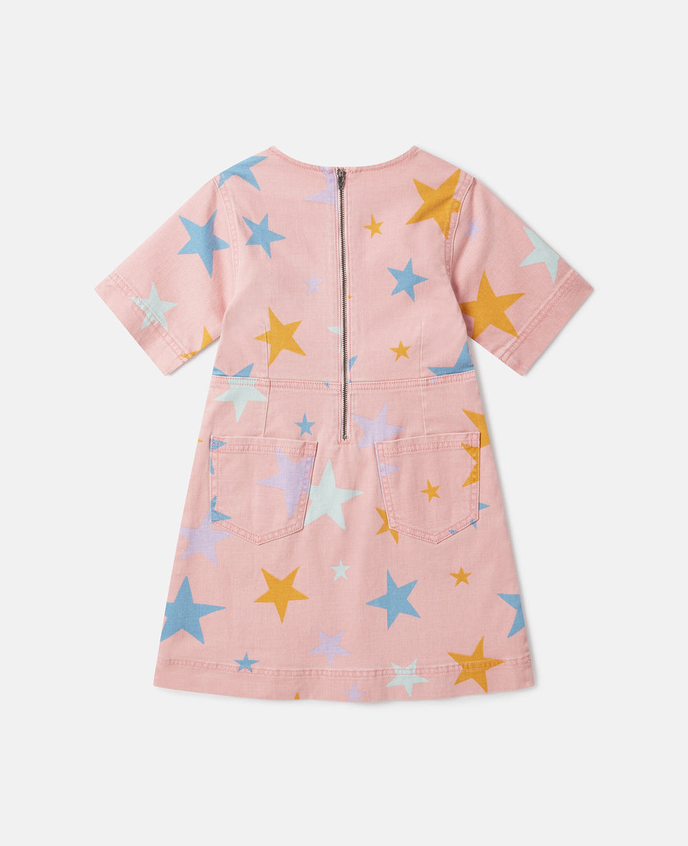 Star Print Jersey Dress