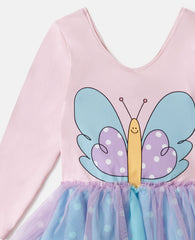 Butterfly Graphic Tulle Skirt Dress