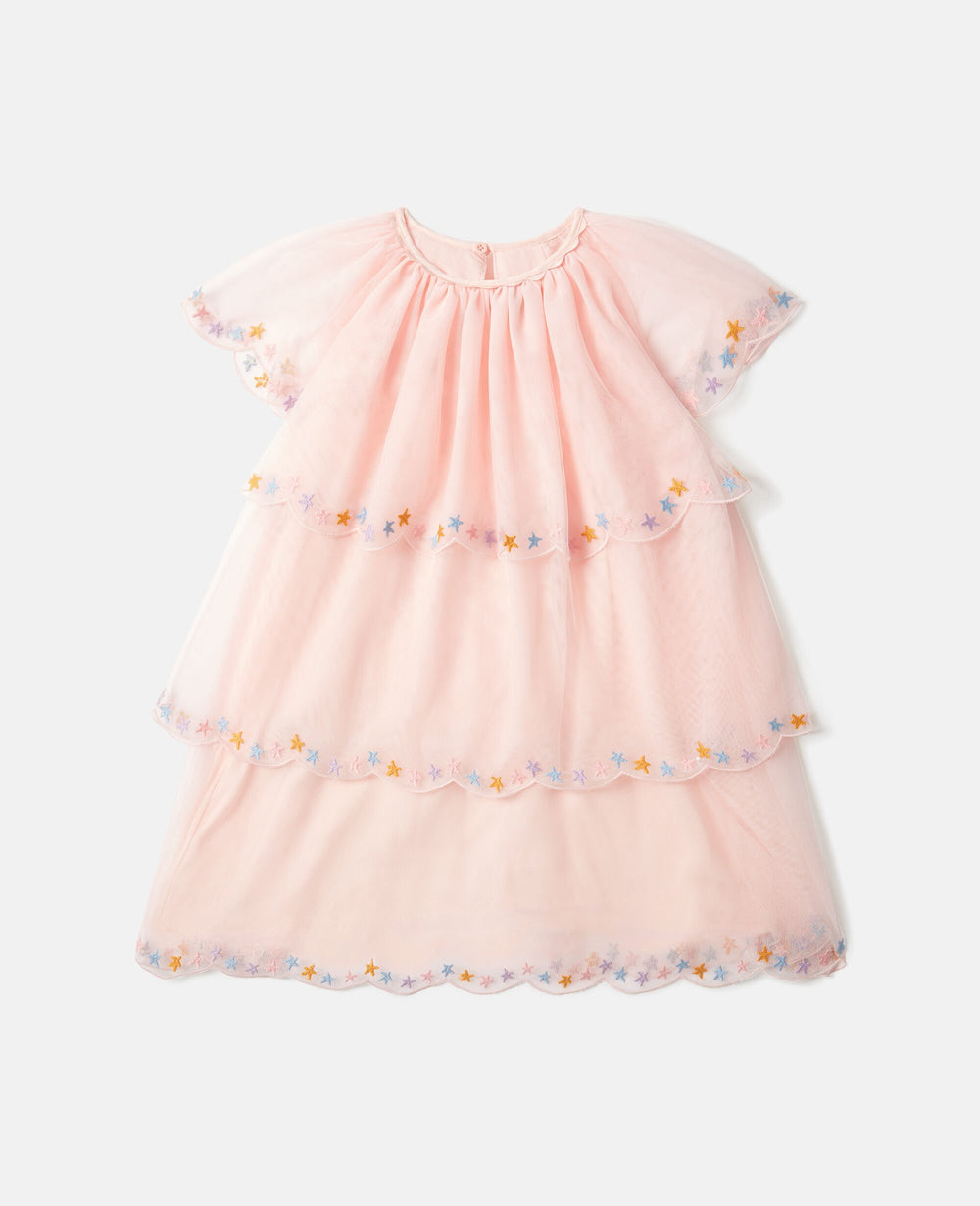 Tiered Tulle Ruffle Dress