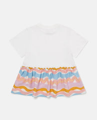 Zig-Zag Print T-Shirt Dress