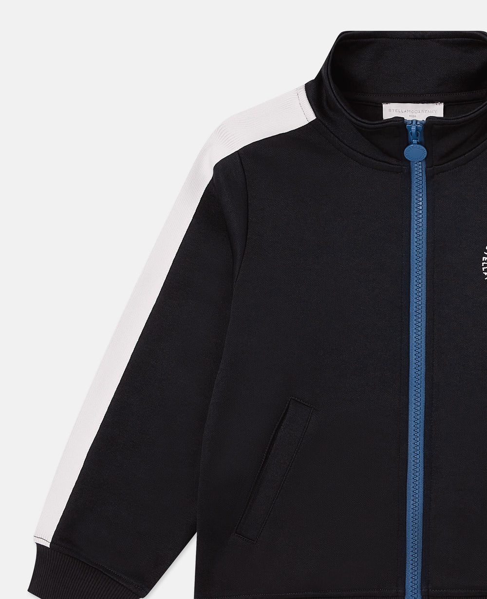 Logo Zipper Sweatshirt And Sweatpant Set