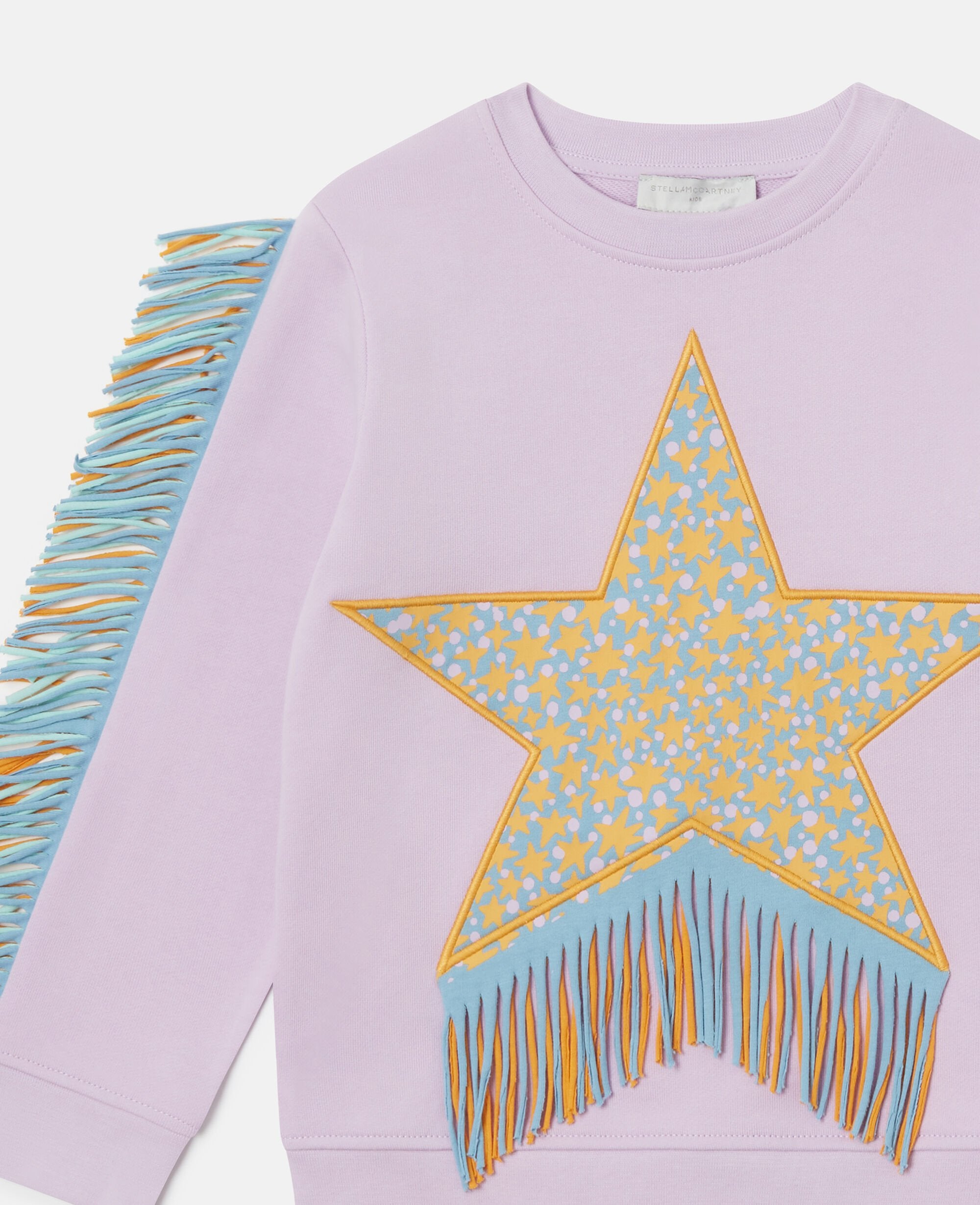 Fringed Star Graphic Sweatshirt