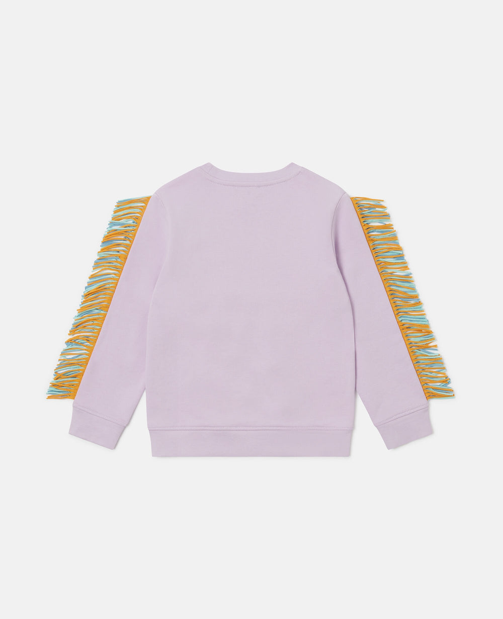 Fringed Star Graphic Sweatshirt
