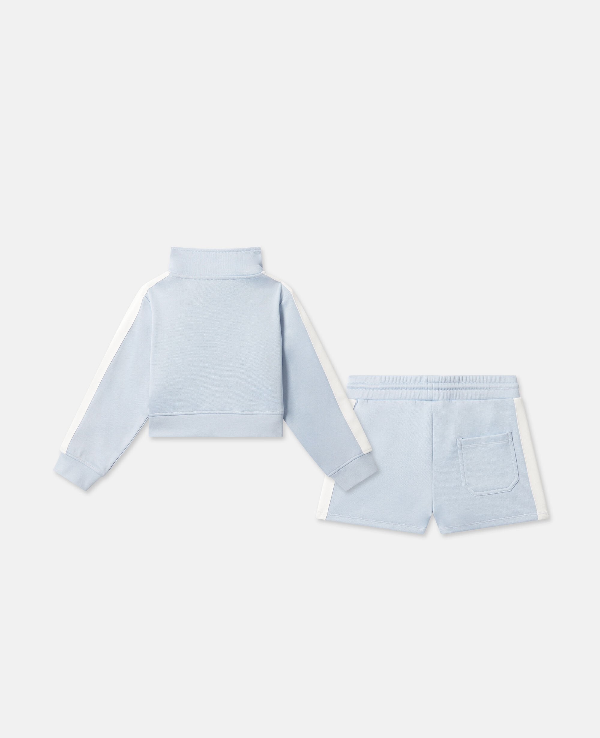 Logo Zipper Sweatshirt And Short Set