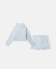 Logo Zipper Sweatshirt And Short Set