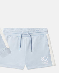 Logo Zipper Sweatshirt And Short Set