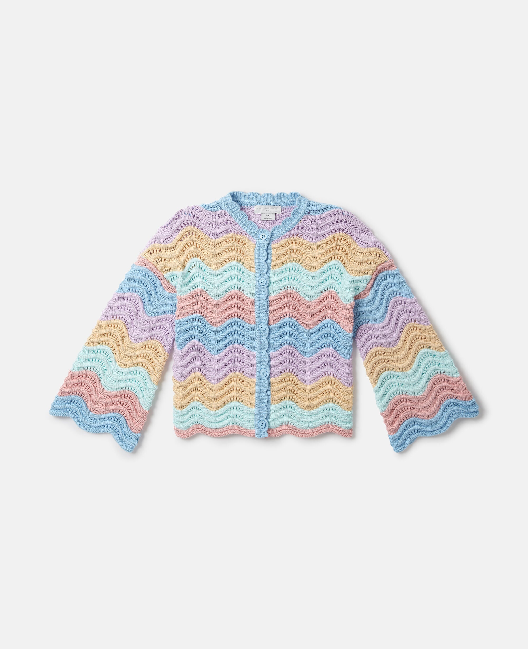 Zig-Zag Crocheted Cardigan