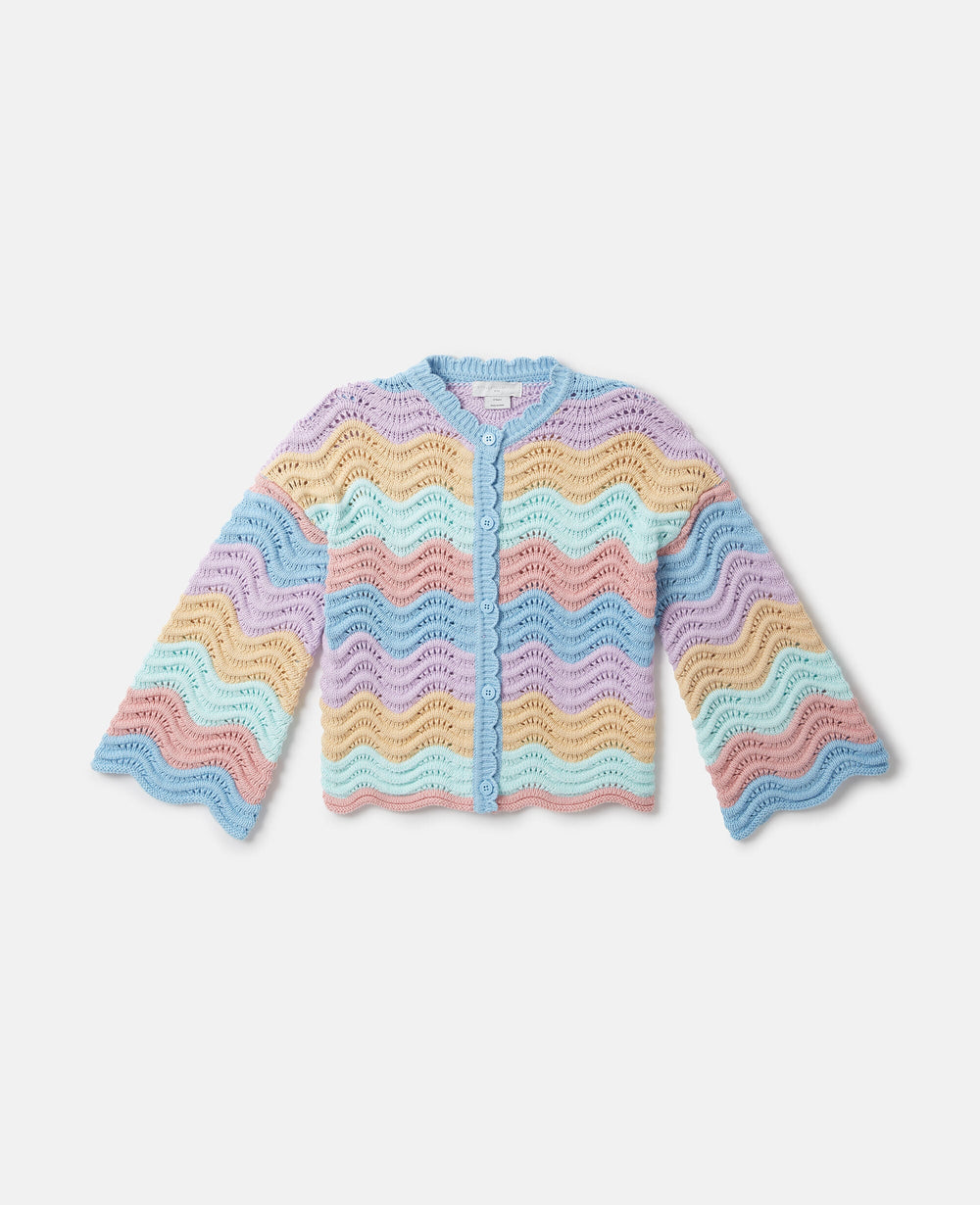 Zig-Zag Crocheted Cardigan