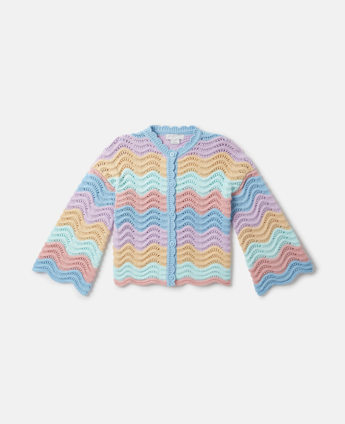 Zig-Zag Crocheted Cardigan
